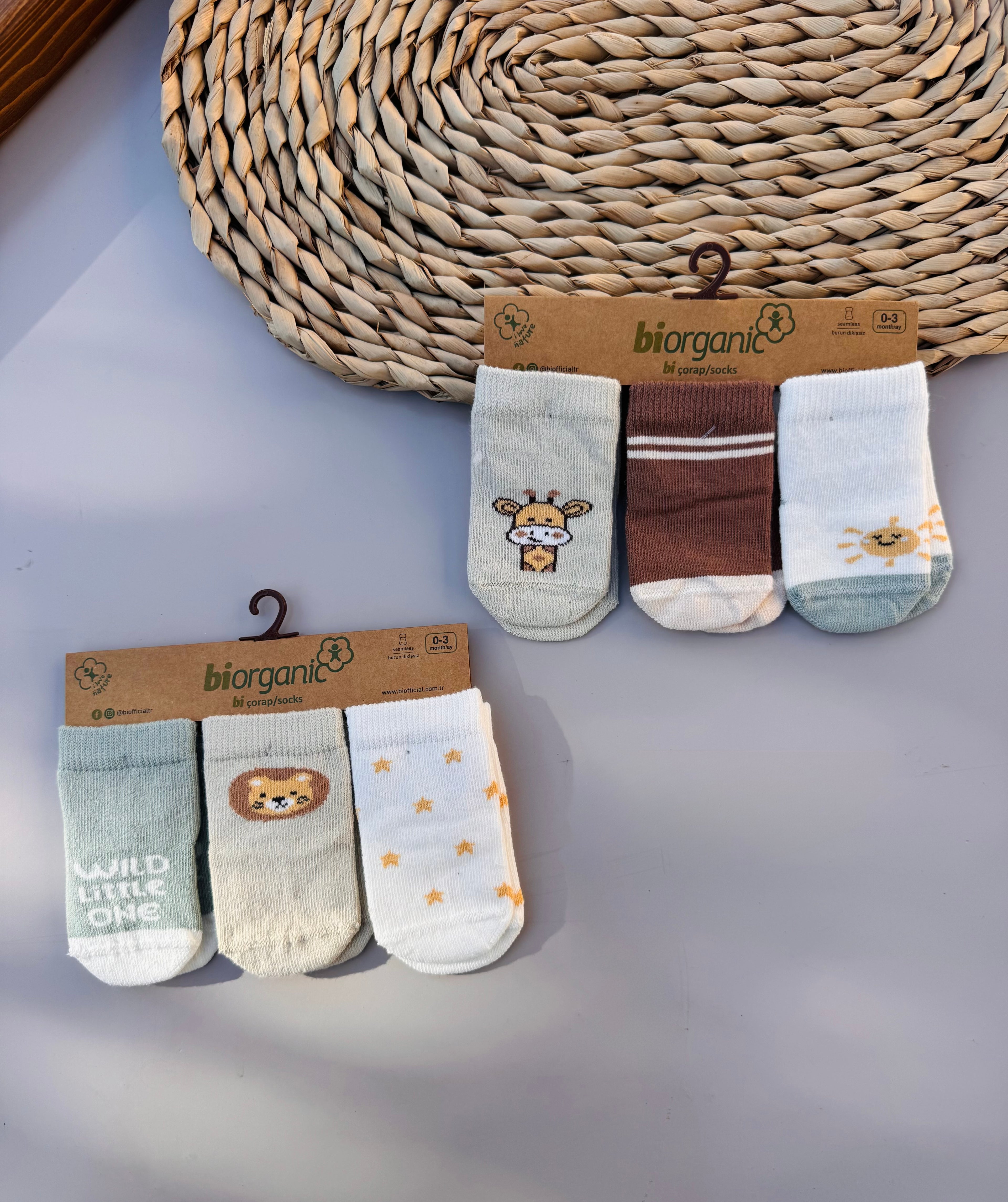 Bi Organic Safari socks 3 pairs