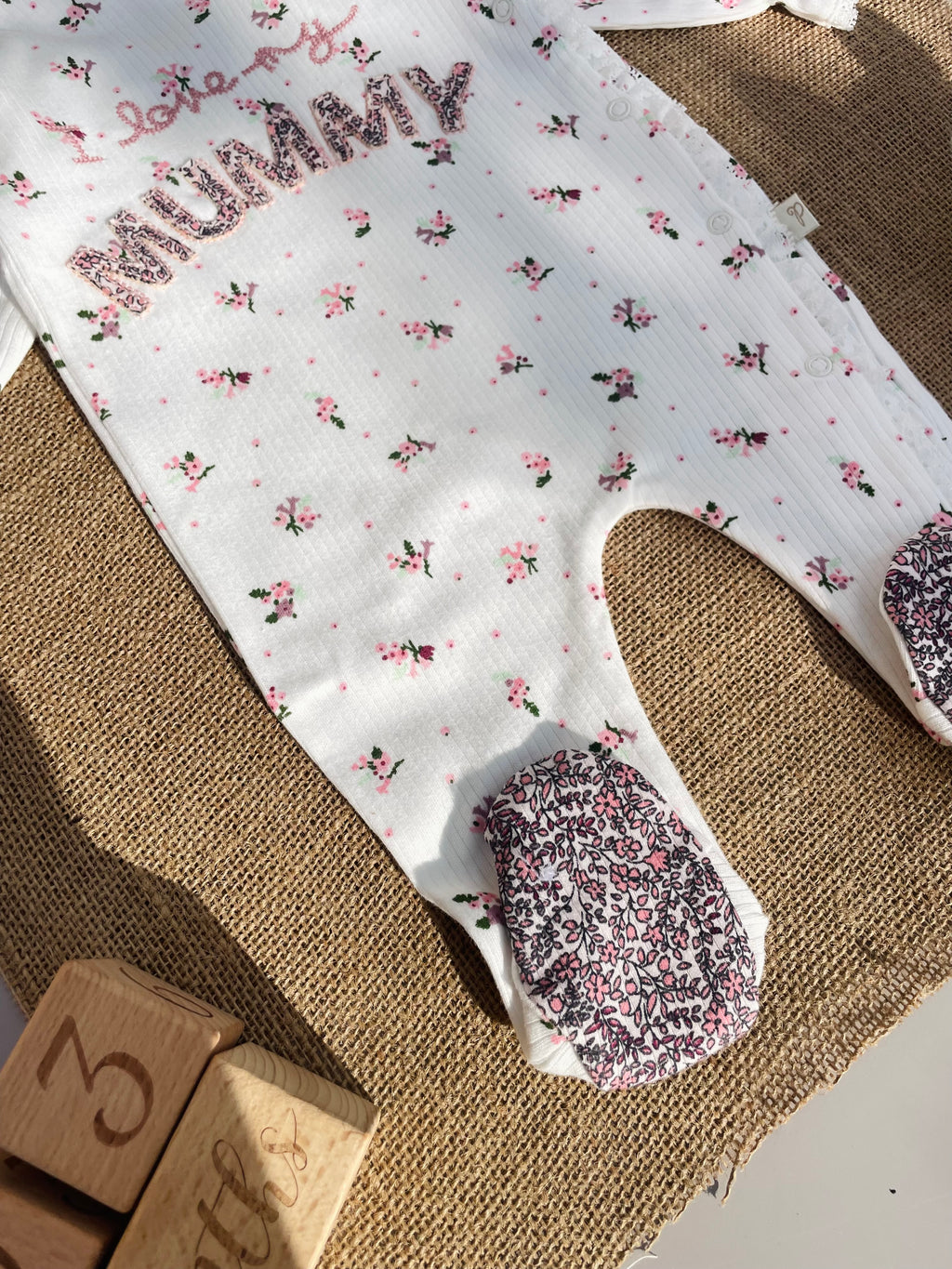 I Love Mummy Cotton Overall With Hat