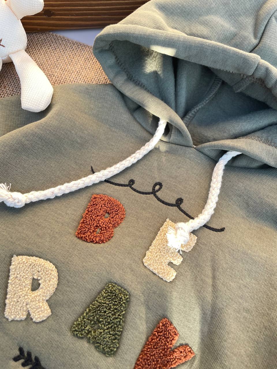 Olive Green Fleeced Pyjama