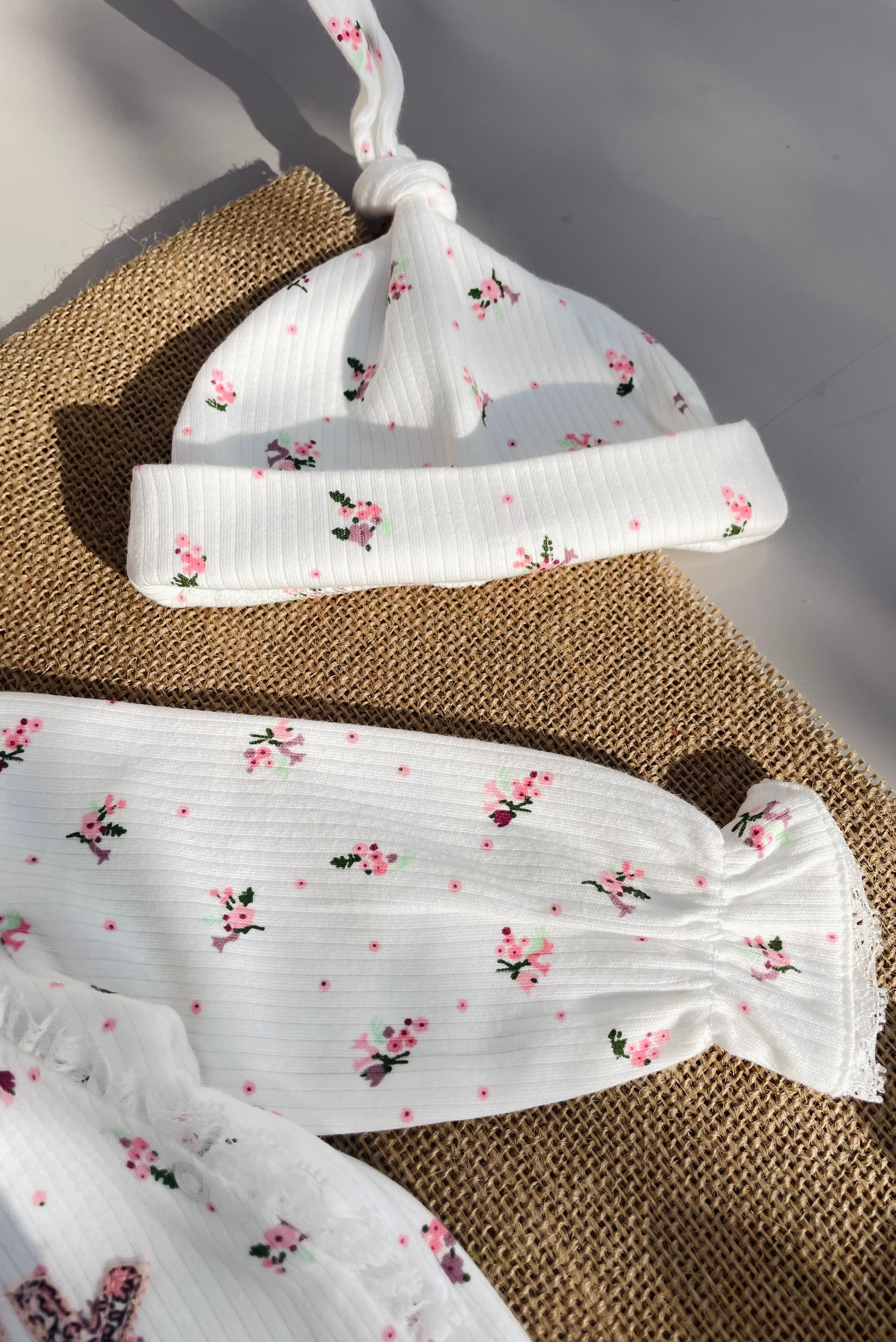 I Love Mummy Cotton Overall With Hat