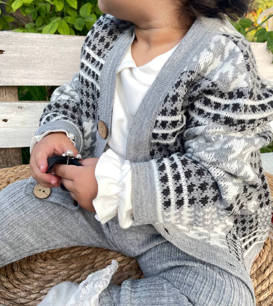 Grey Wool Set 2 Pieces