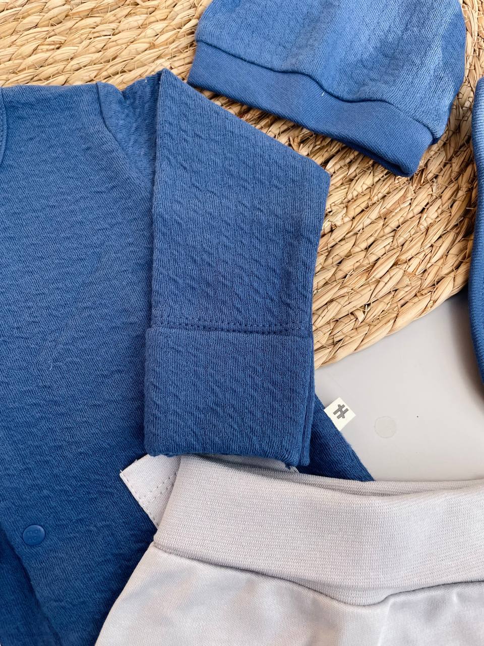 Navy Blue And Grey 5 Pcs Set