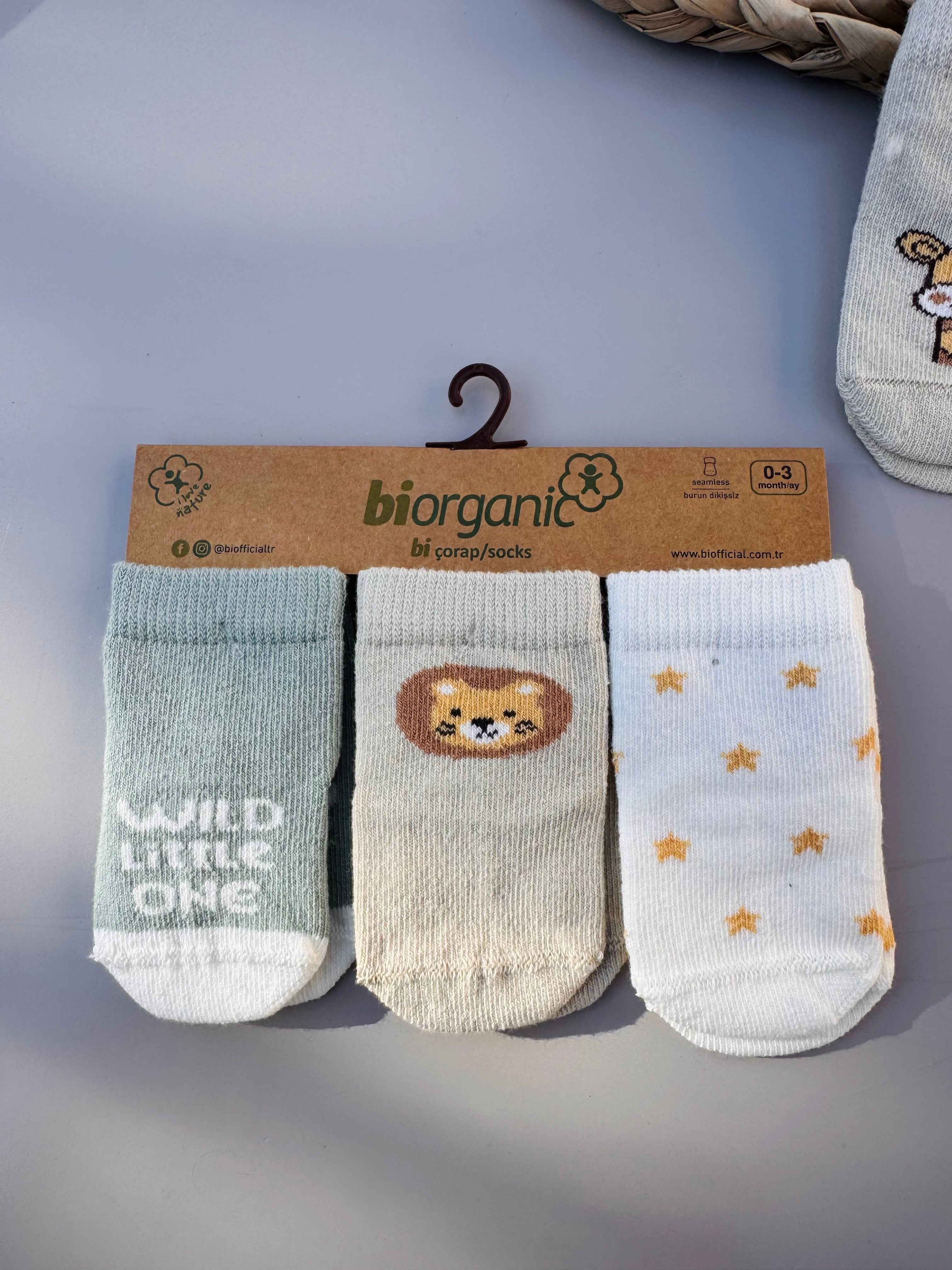 Bi Organic Safari socks 3 pairs