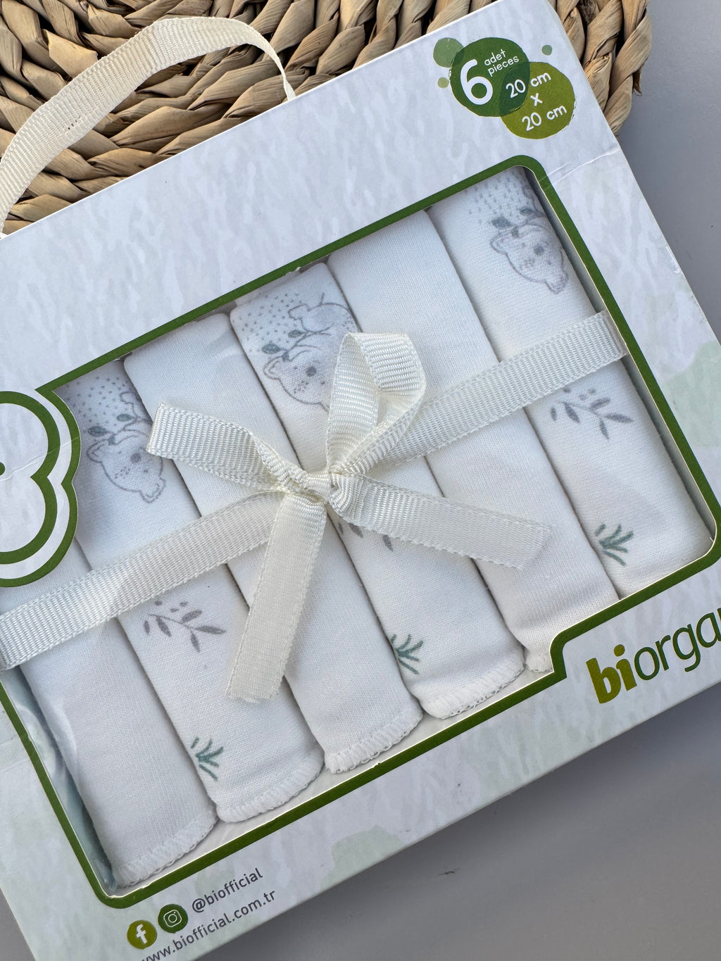 Organic cotton washcloth