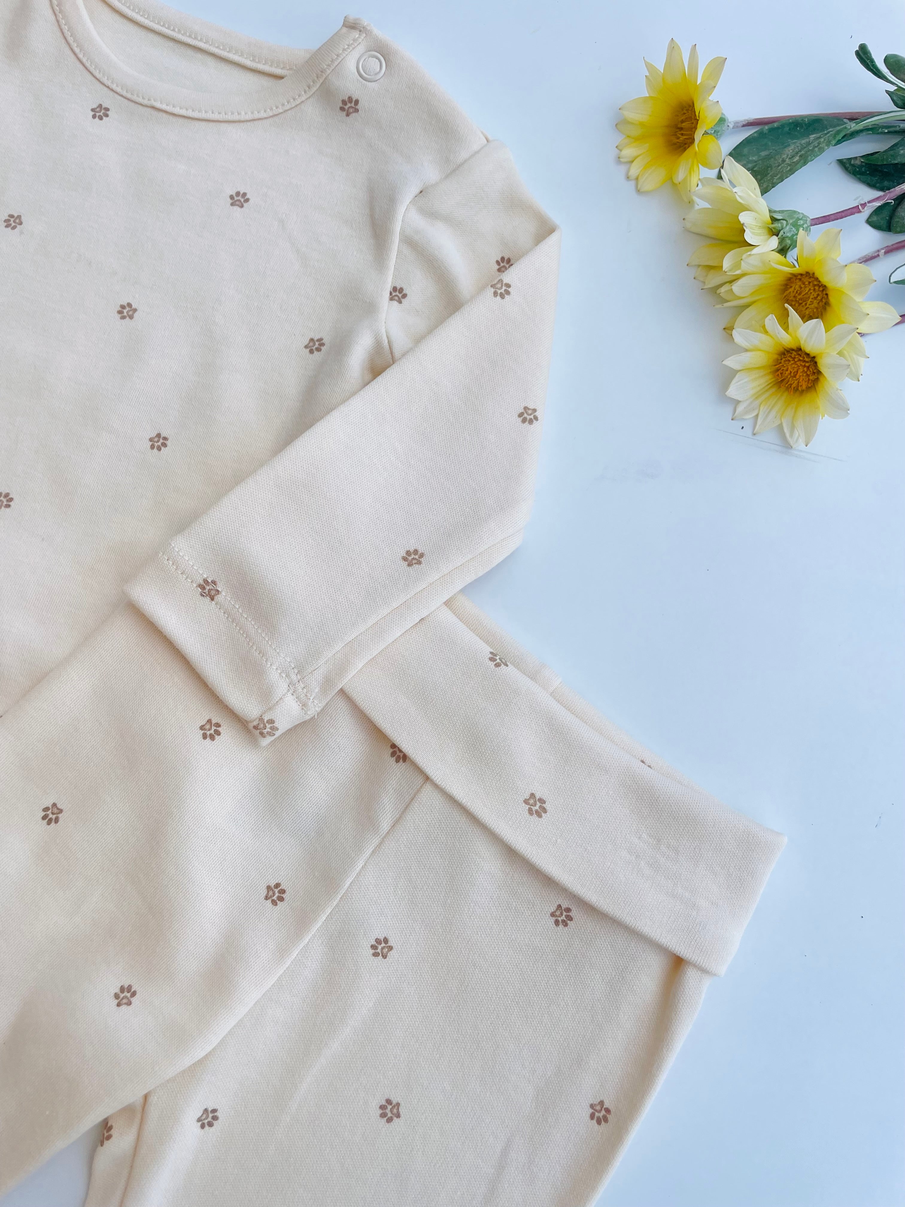 Beige Cotton Basic Set 3 pcs