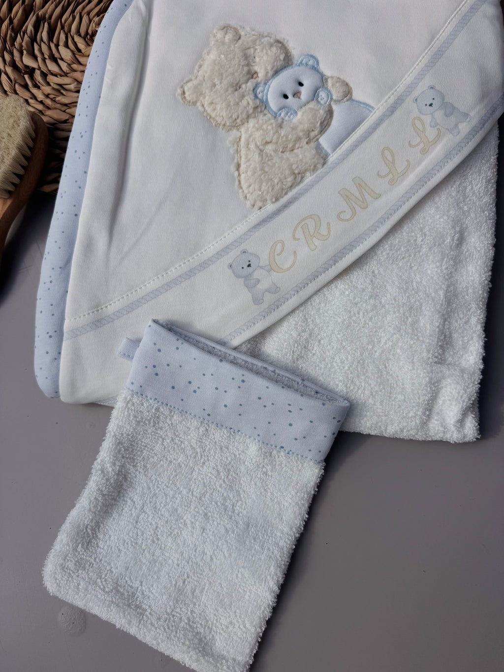 Blue Bears Caramell Bath Towel