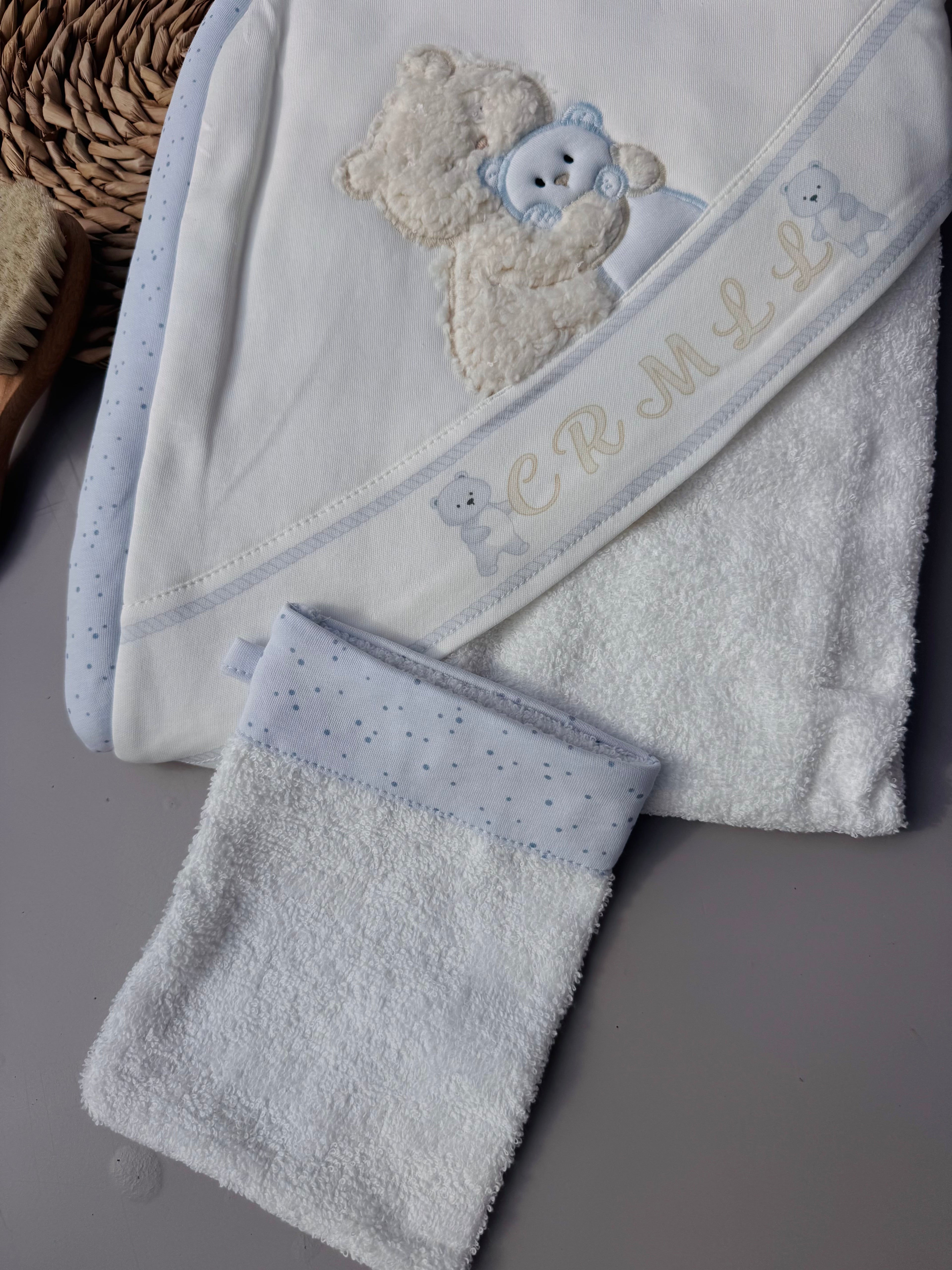 Blue Bears Caramell Bath Towel