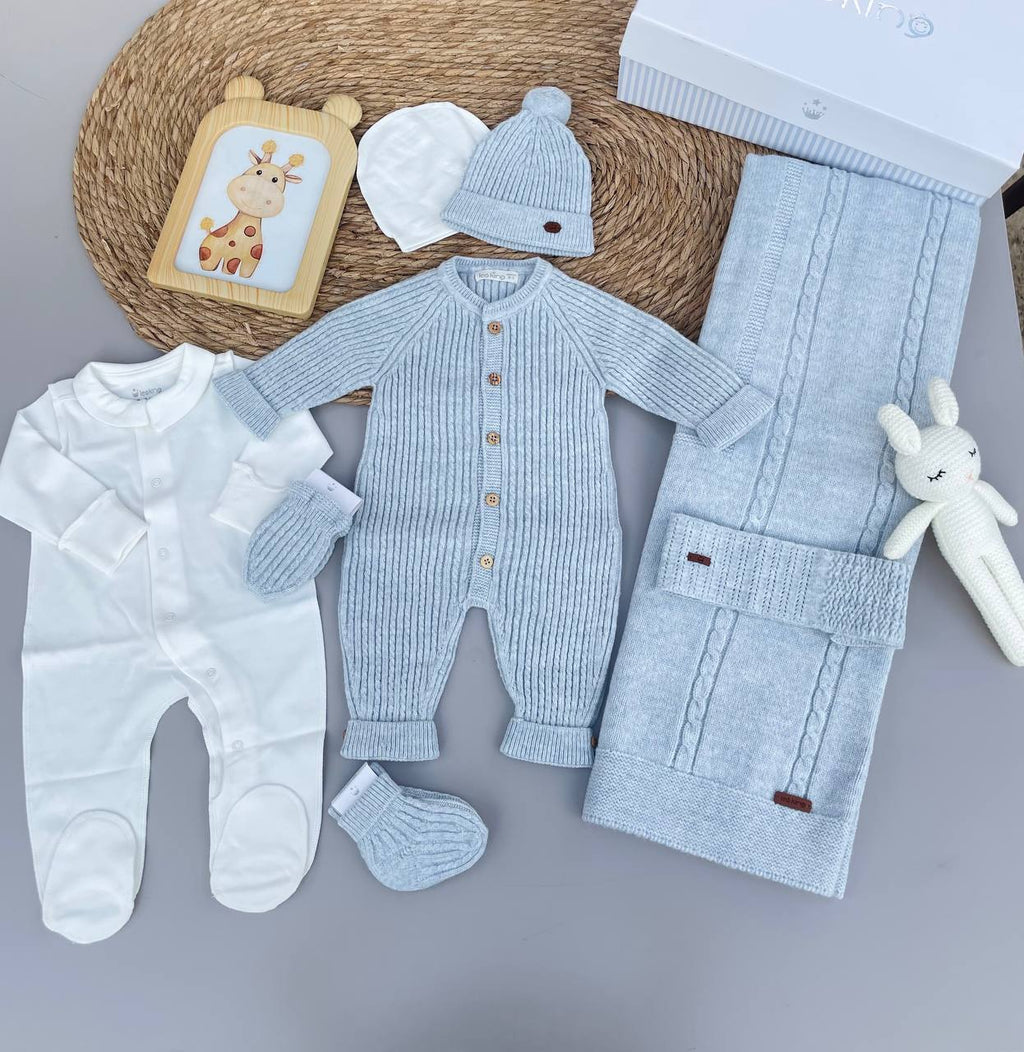 Baby Blue Wool 9 Pcs Hospital Set