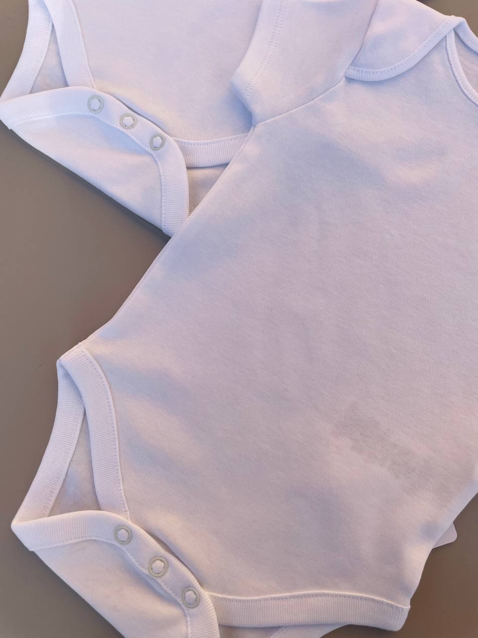 White Cotton 1 layer Bodysuit