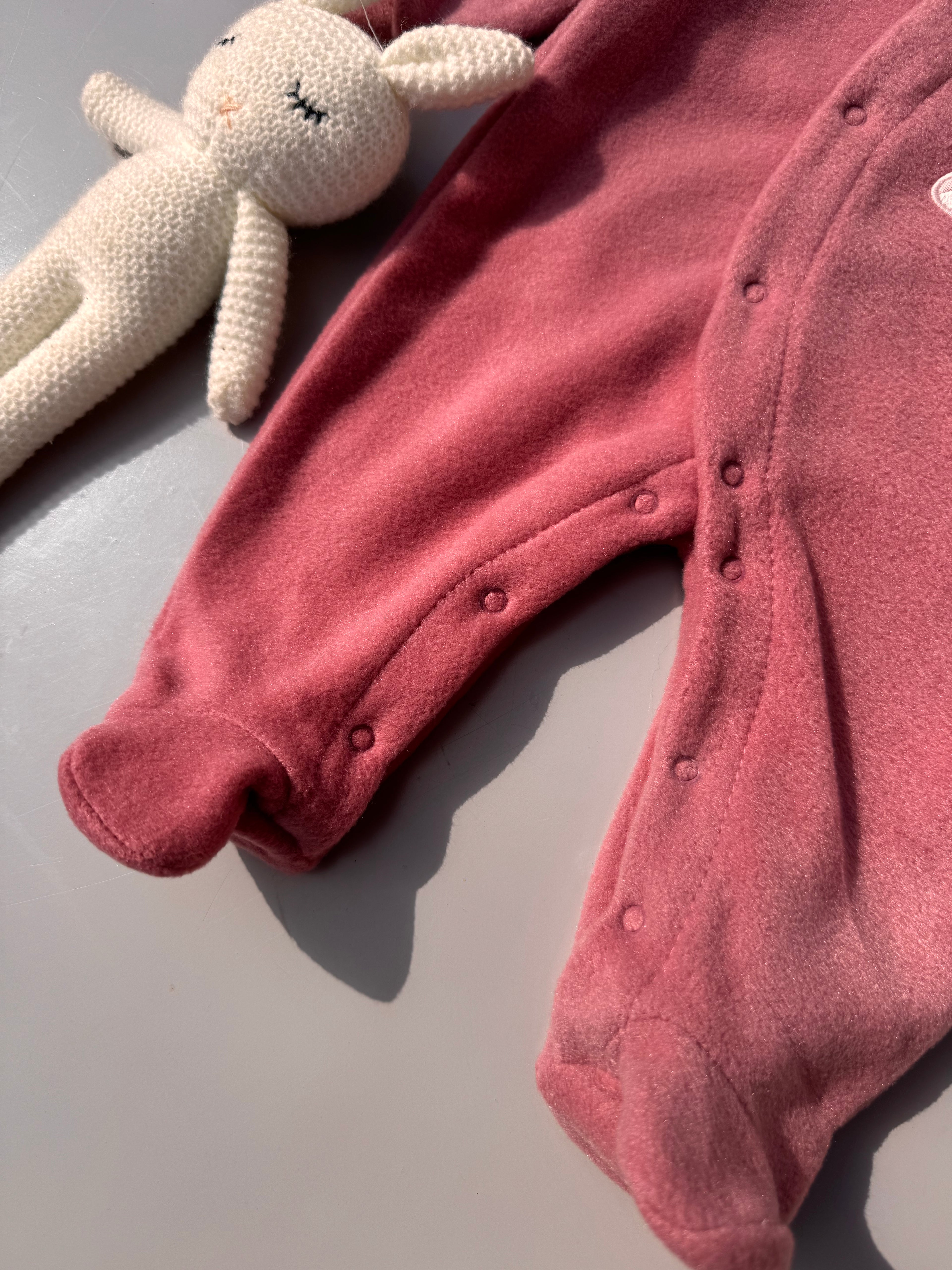 Cherry Mohair Overall