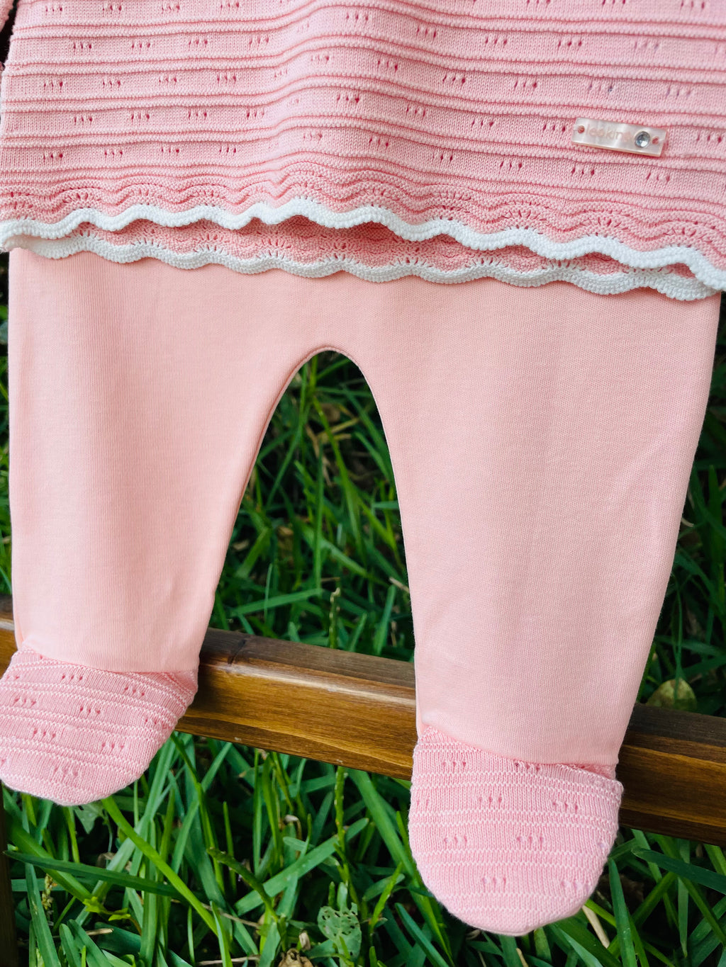 Salmon organic cotton set 2 pcs