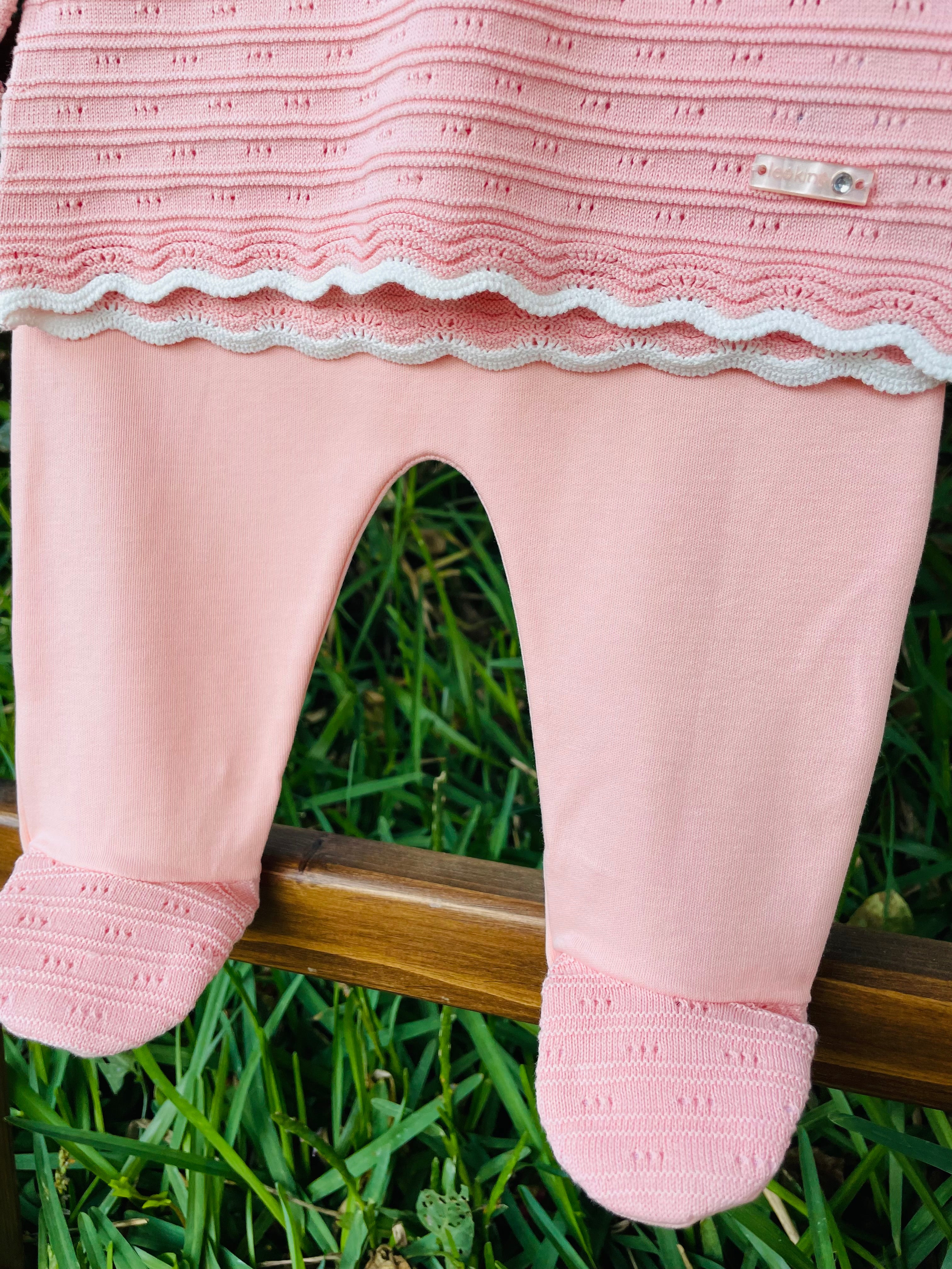 Salmon organic cotton set 2 pcs