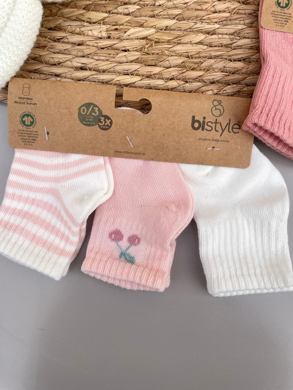Cherry Organic Cotton Socks