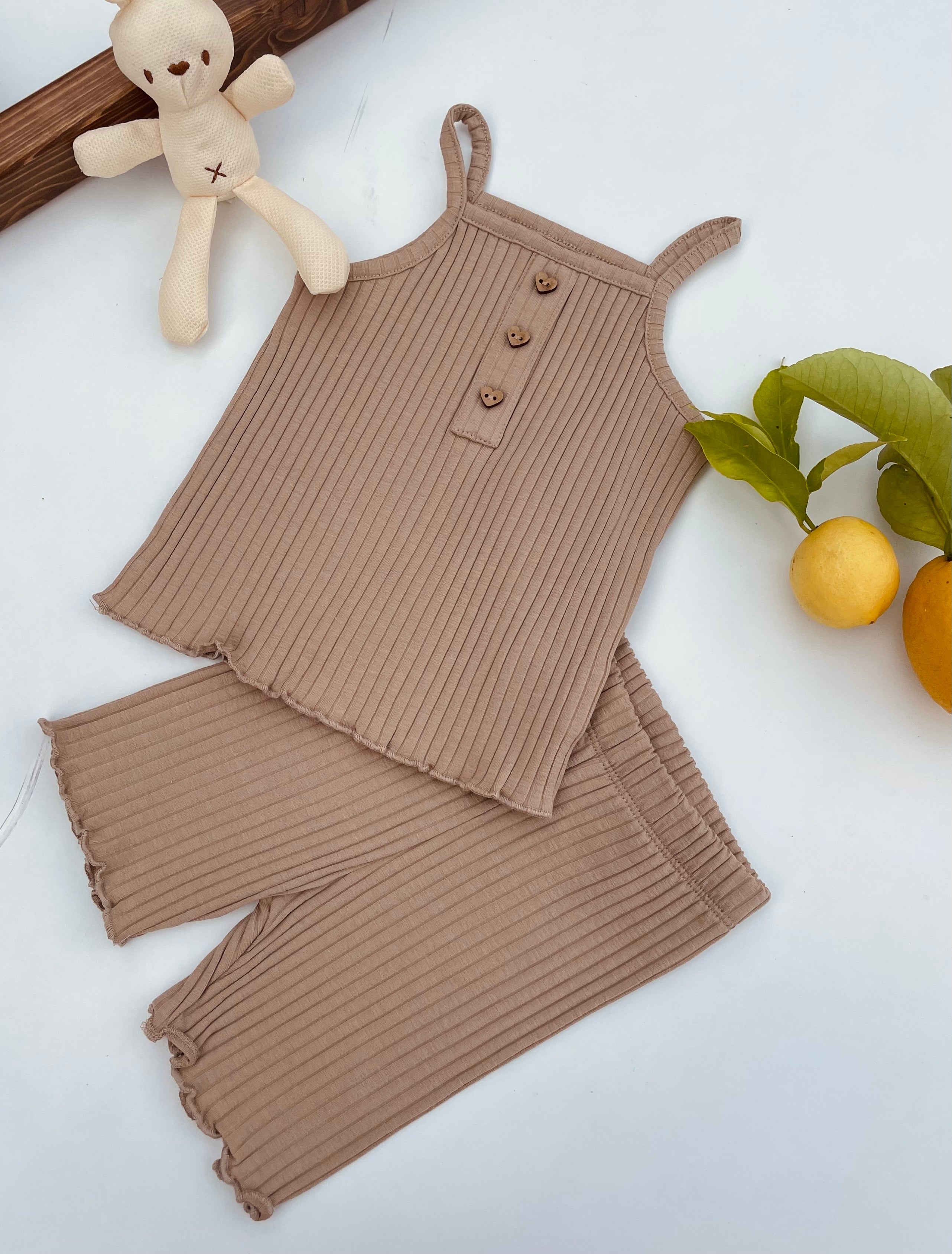 Brown cotton comfy set
