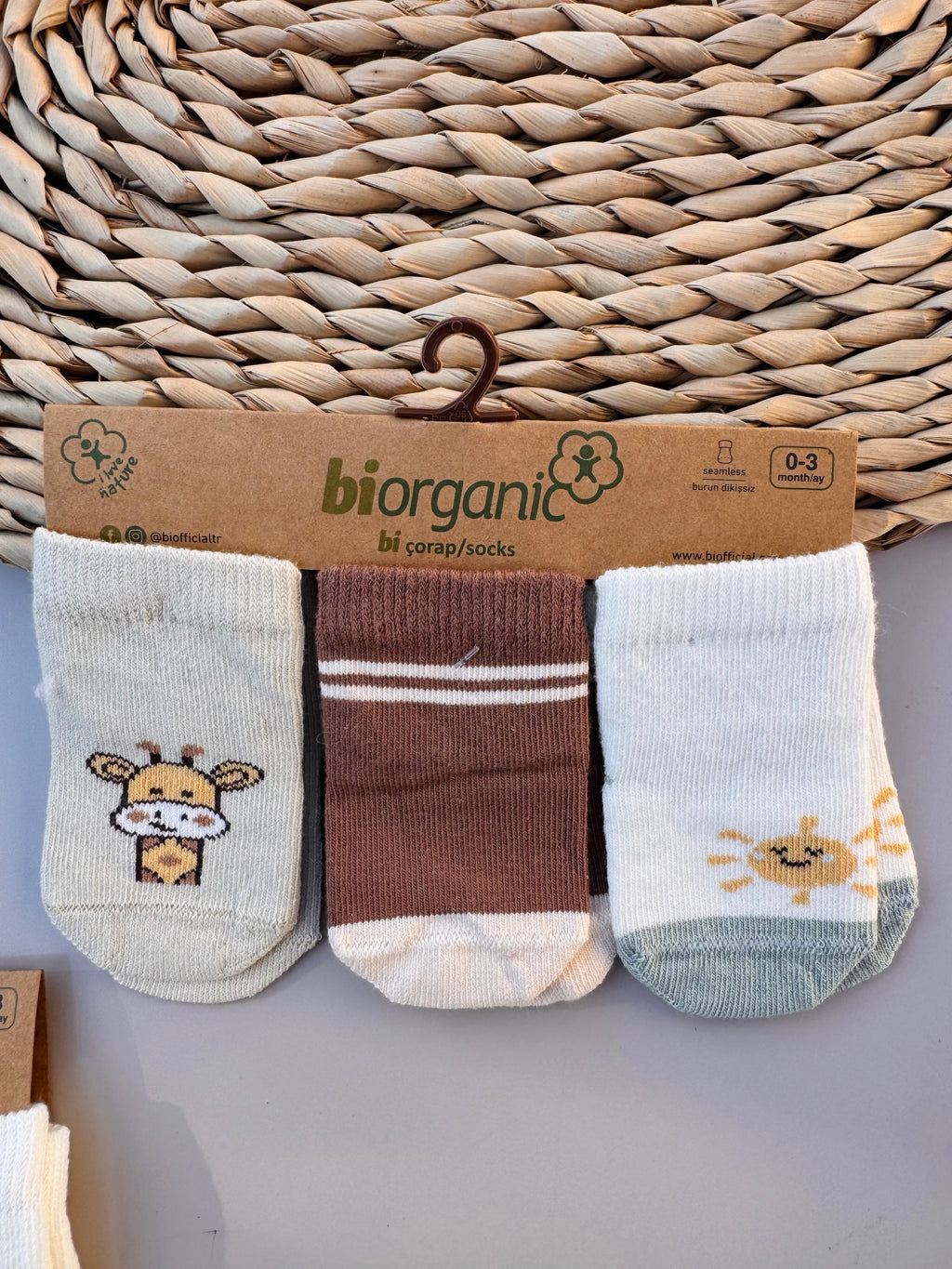Bi Organic Safari socks 3 pairs