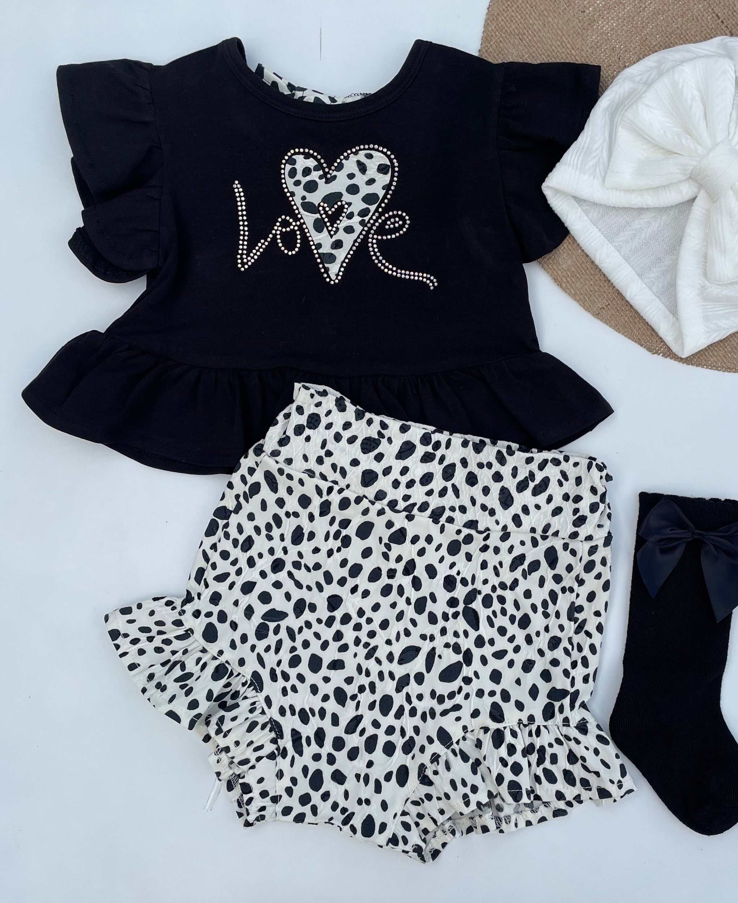 Black and white 3 pcs set