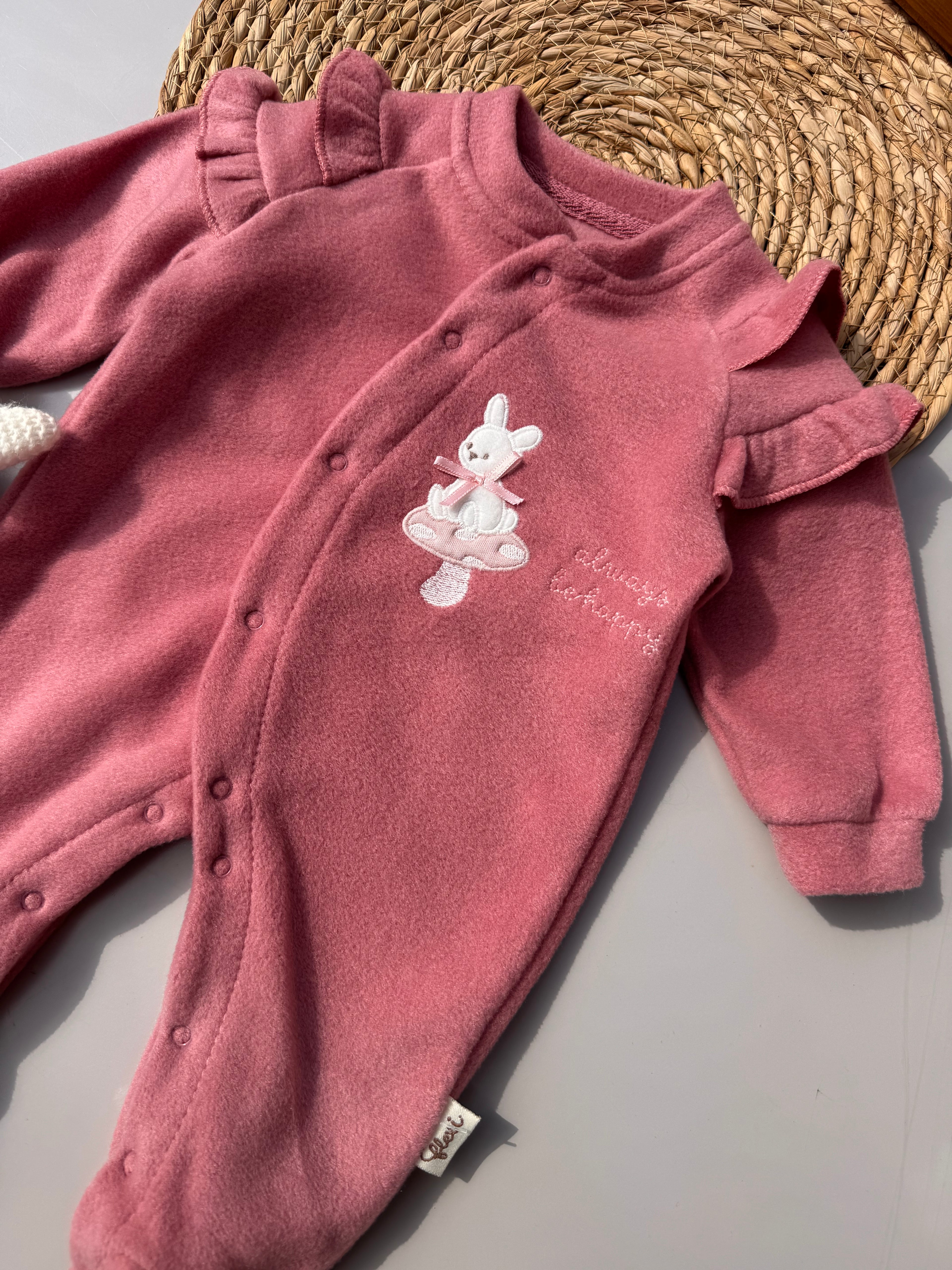 Cherry Mohair Overall