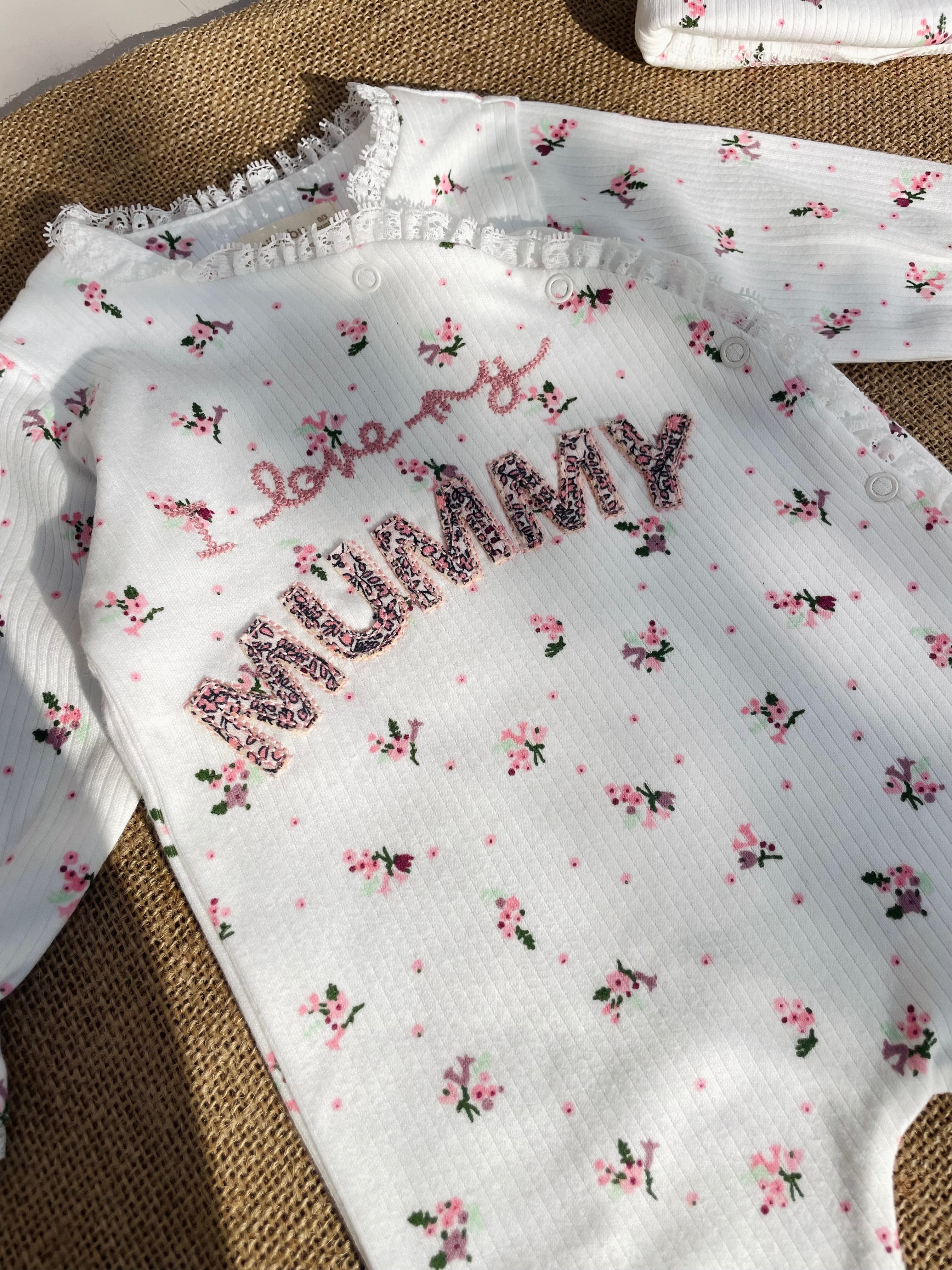 I Love Mummy Cotton Overall With Hat