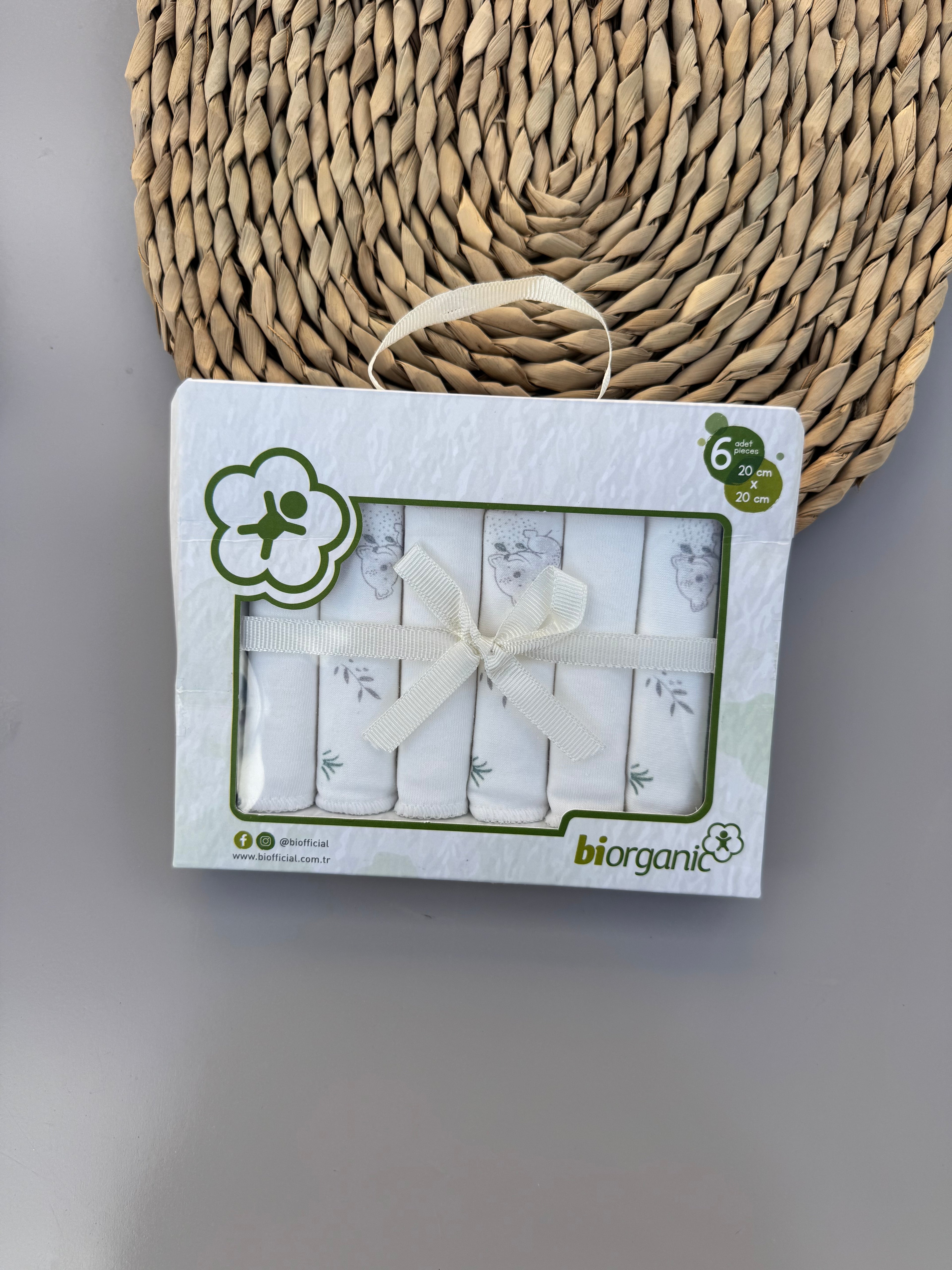 Organic cotton washcloth
