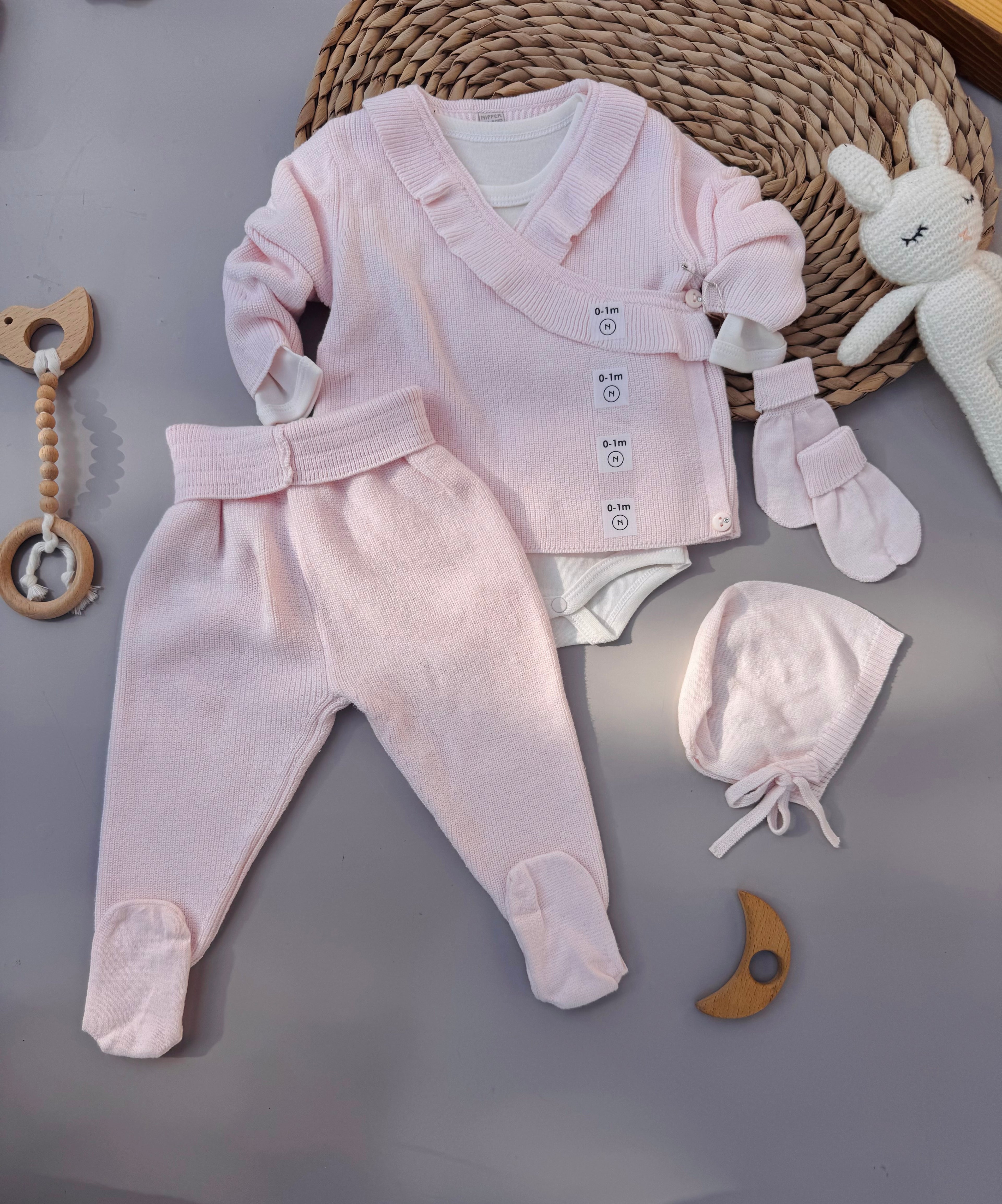 Baby Pink tricot set 5 pcs