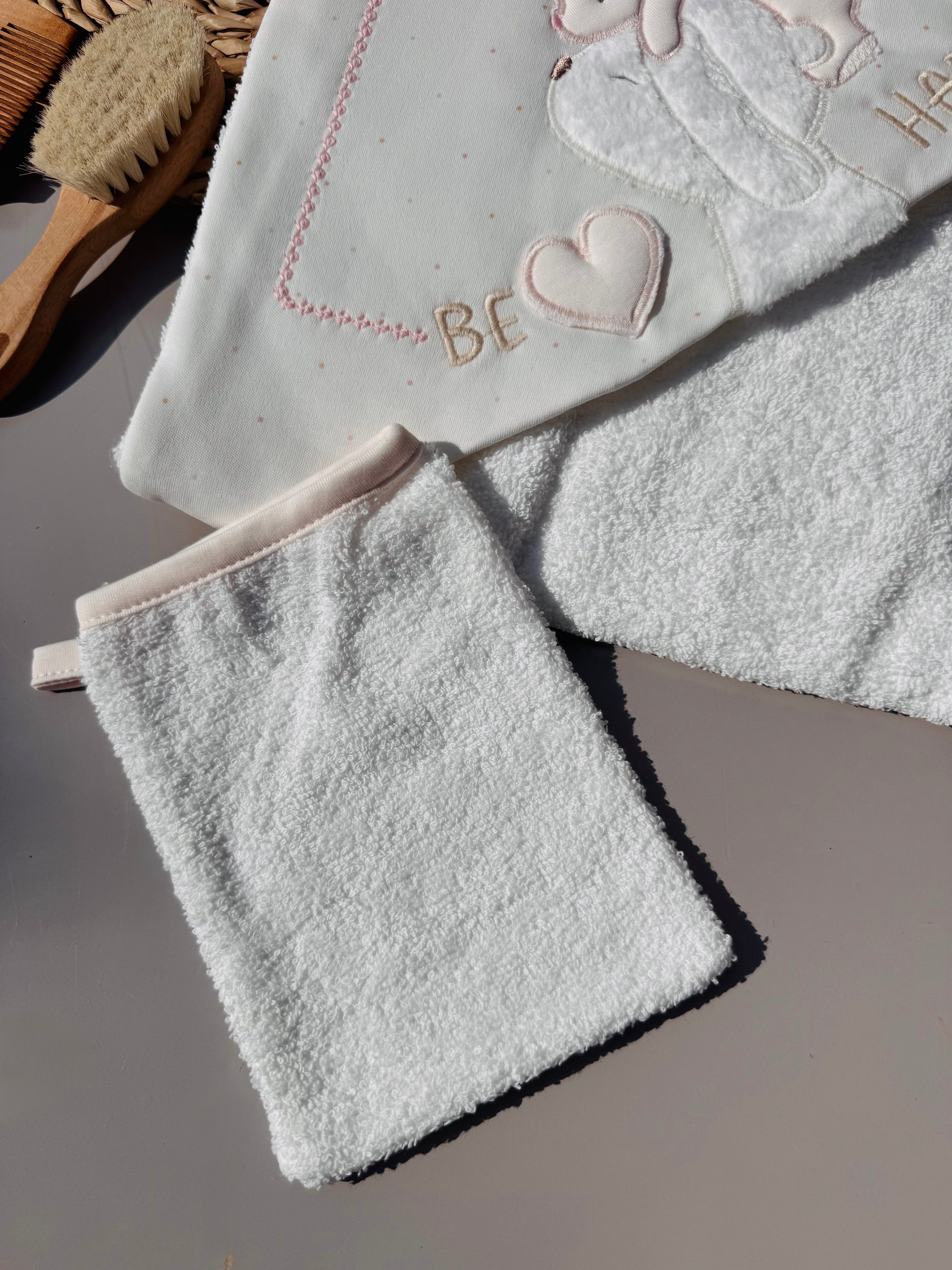 Pink Bears Caramell Bath Towel