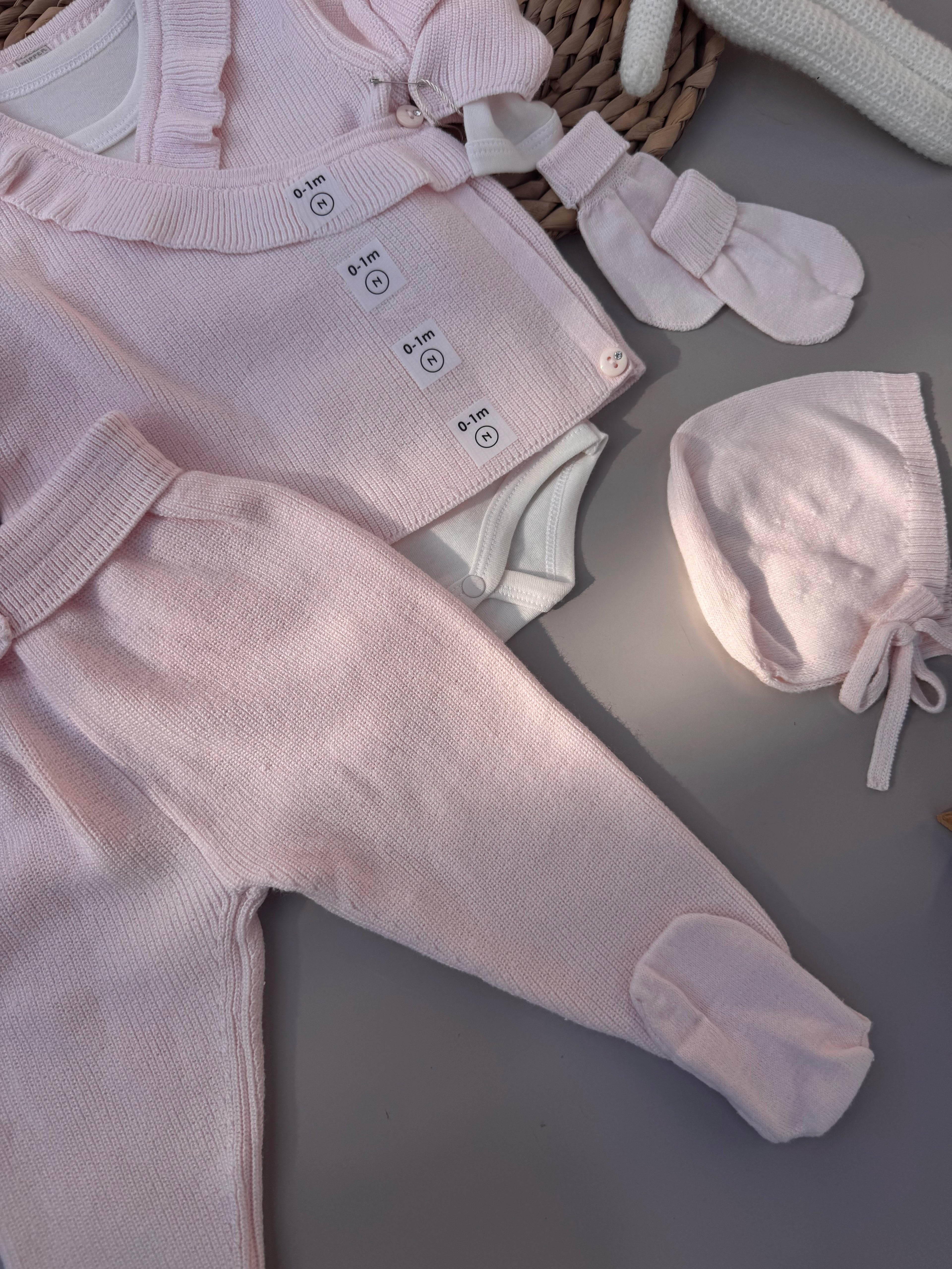 Baby Pink tricot set 5 pcs