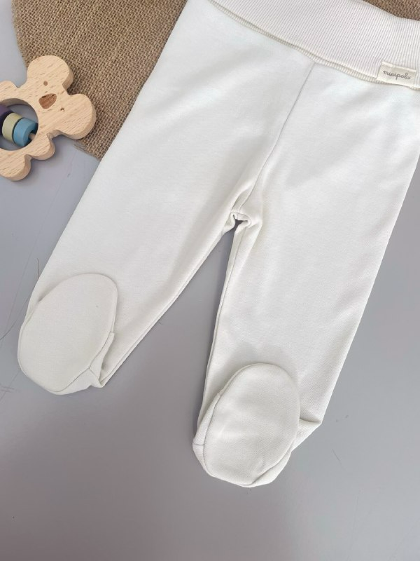 Nude Organic Cotton High Waisted Footed  Pants