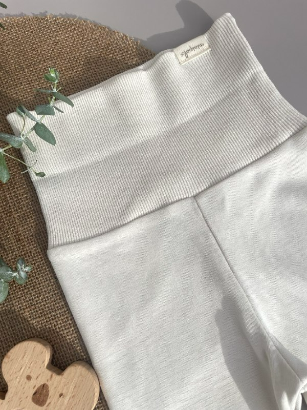 Nude Organic Cotton High Waisted NO-Footed  Pants