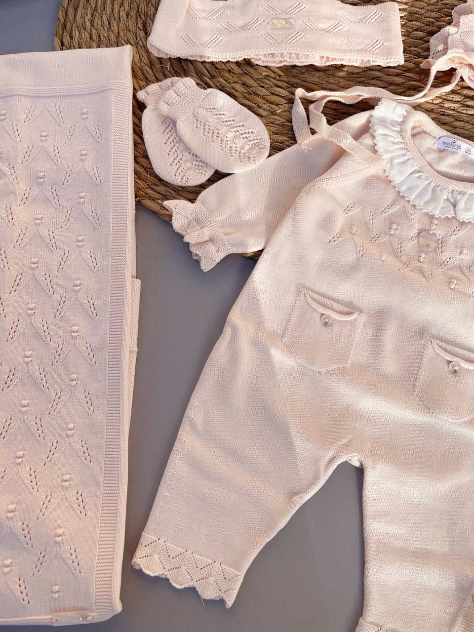 Somon Spanish Design Knit Cotton  Hospital Set 7 Pcs