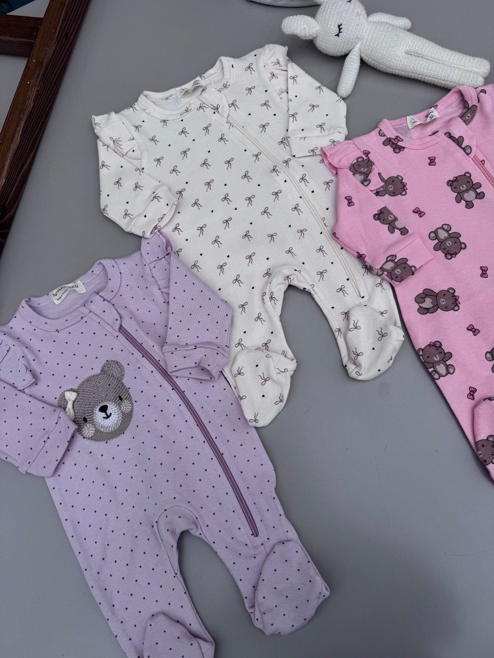 100% cotton 3 zipper Overalls