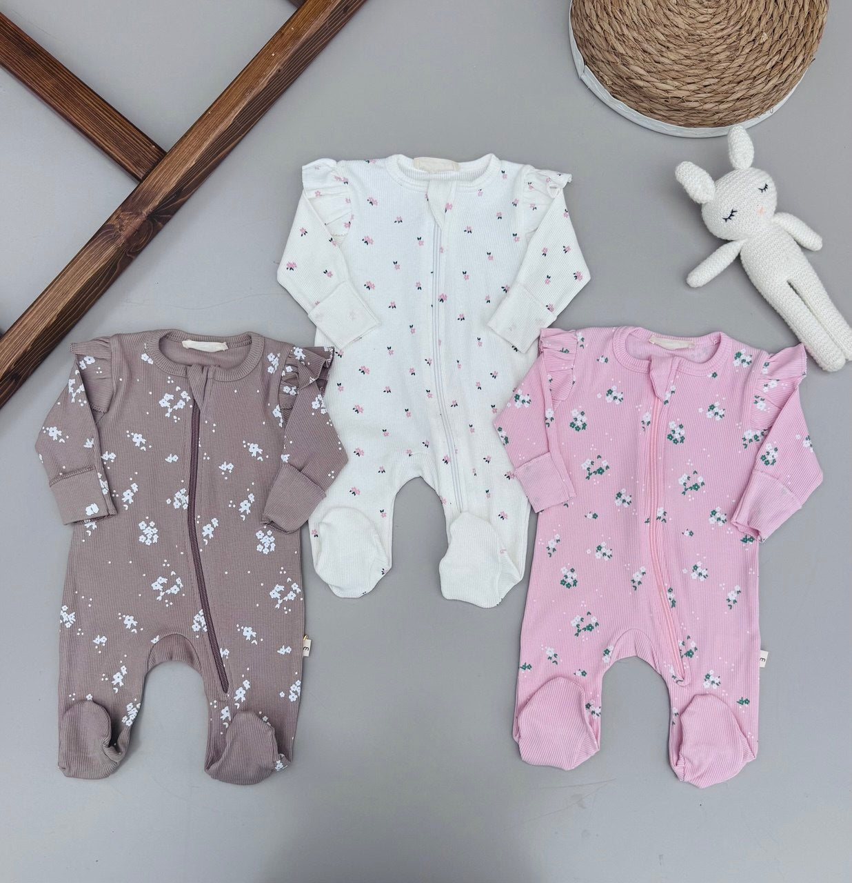 100% cotton 3 zipper Overalls