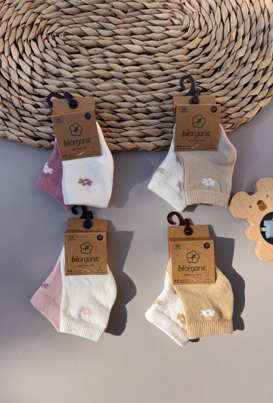 Flowers Cotton 2 pairs Of Socks - Bambino land