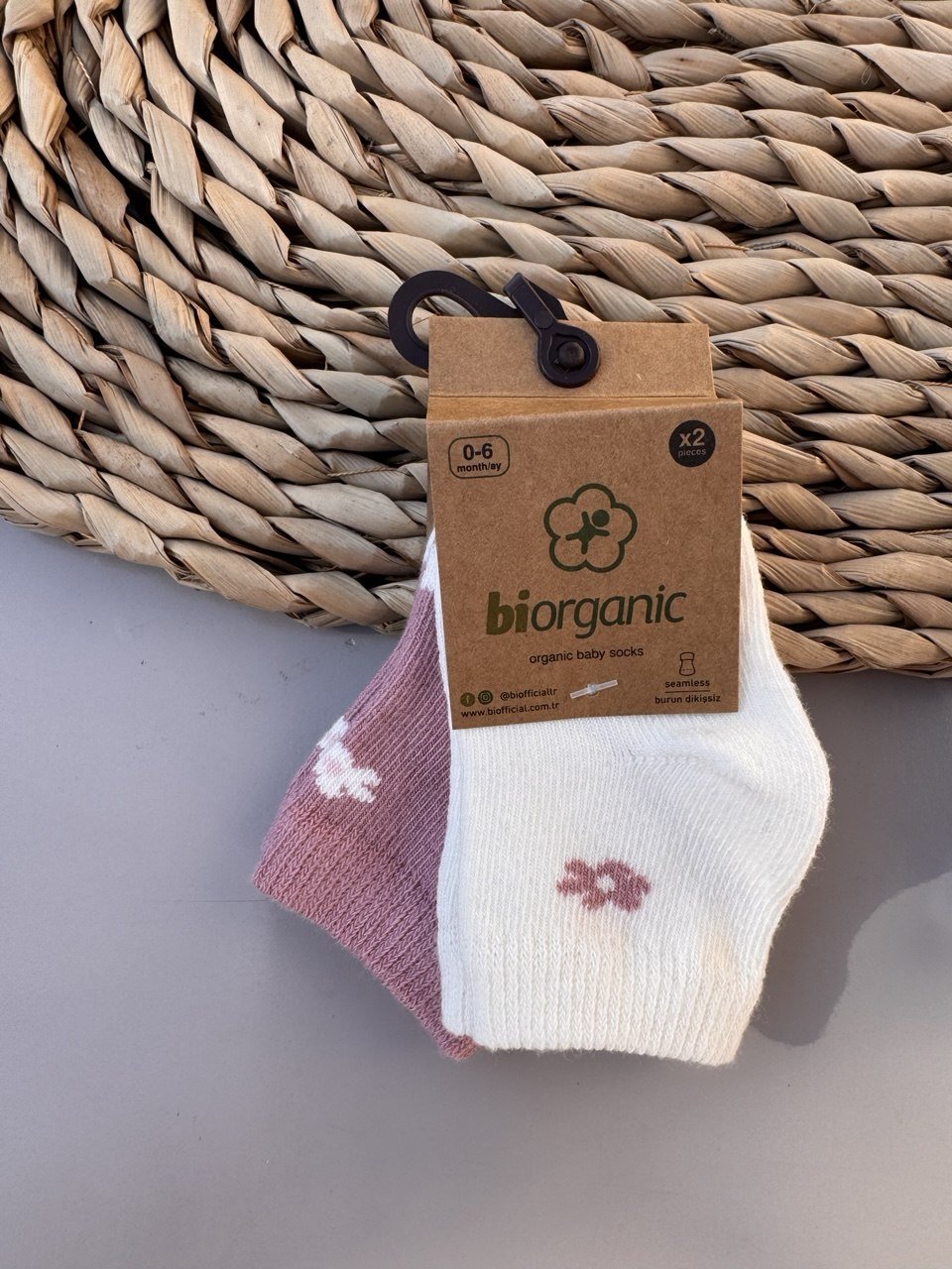 Flowers Cotton 2 pairs Of Socks - Bambino land