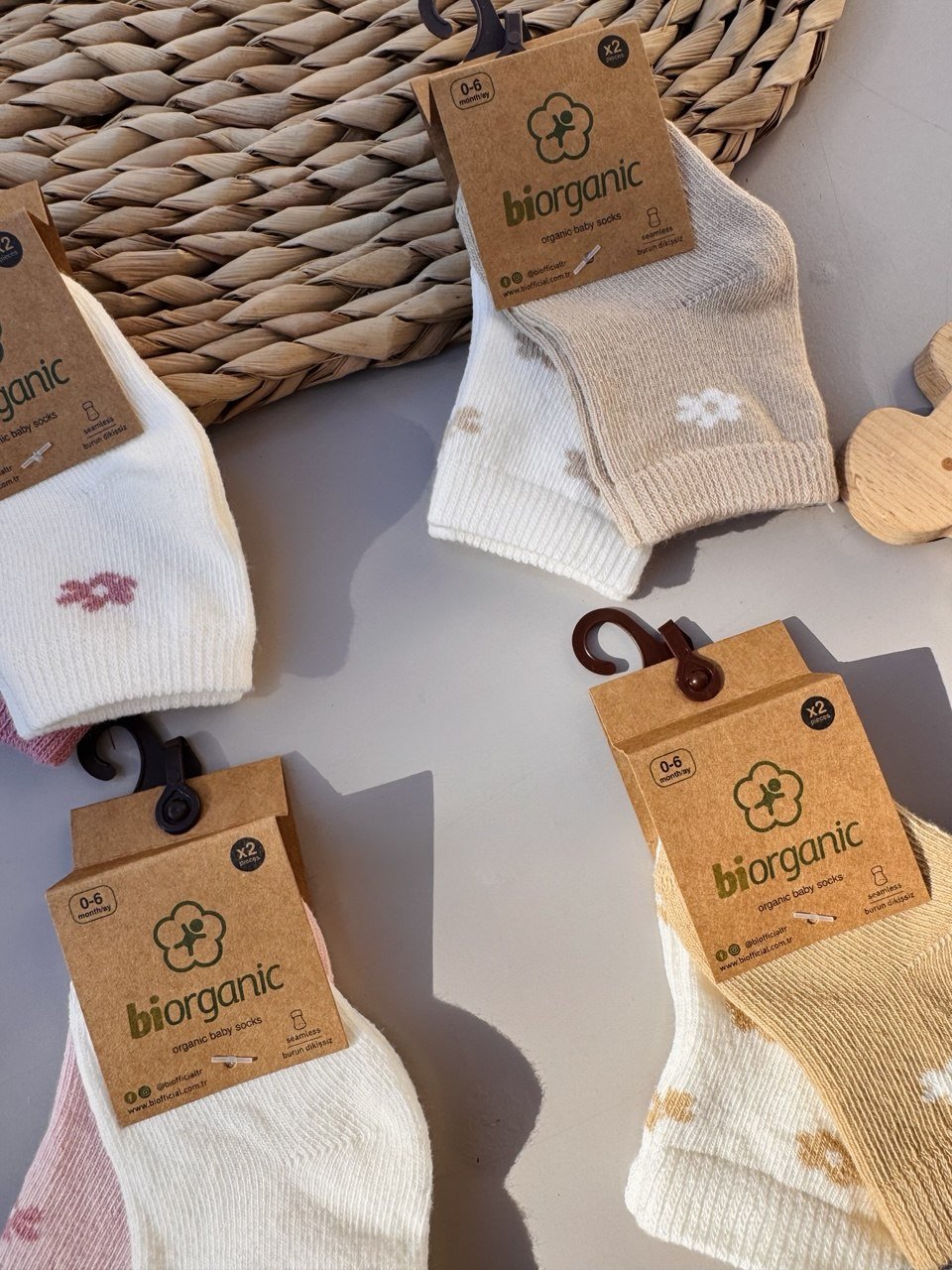 Flowers Cotton 2 pairs Of Socks - Bambino land