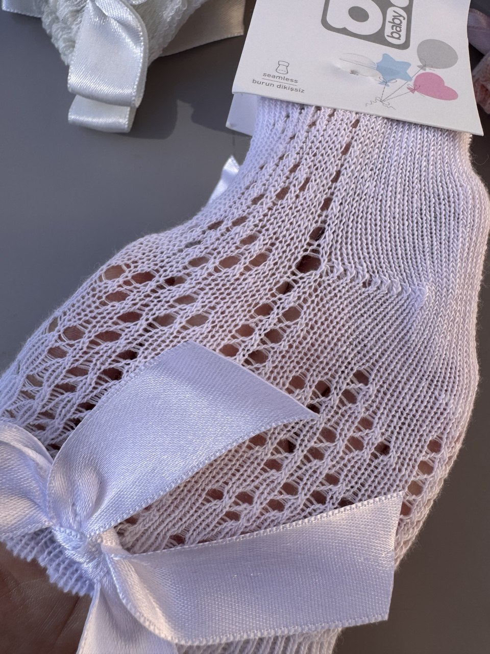 Pointelle Long Socks Baby Girl