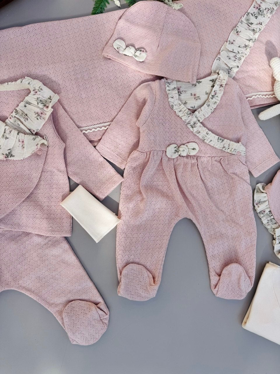 Pink Color Flowers Hospital Set 10 Pcs