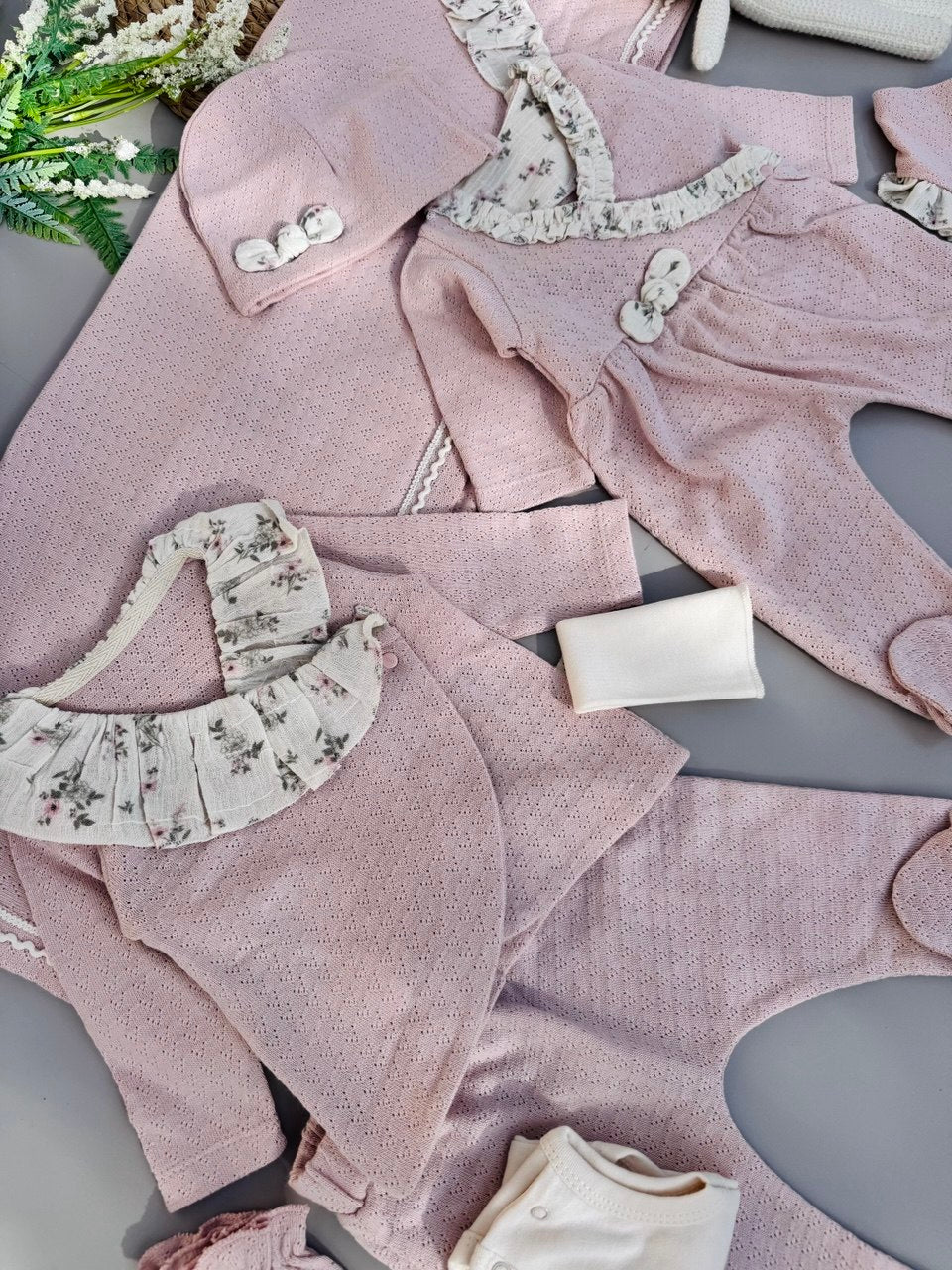 Pink Color Flowers Hospital Set 10 Pcs