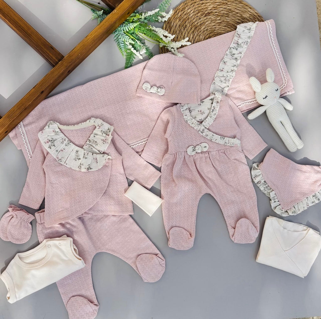 Pink Color Flowers Hospital Set 10 Pcs