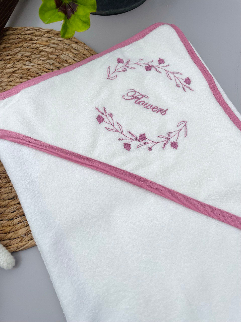 Cherry Flowers Bath Towels