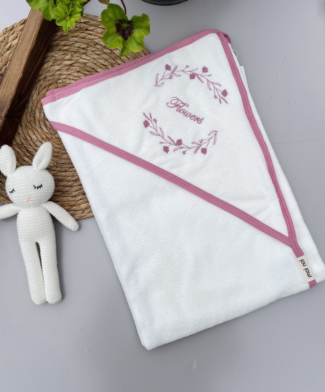 Cherry Flowers Bath Towels