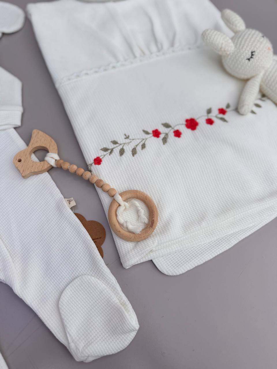 White And Red Poupée Cotton Hospital Set 4 Pcs