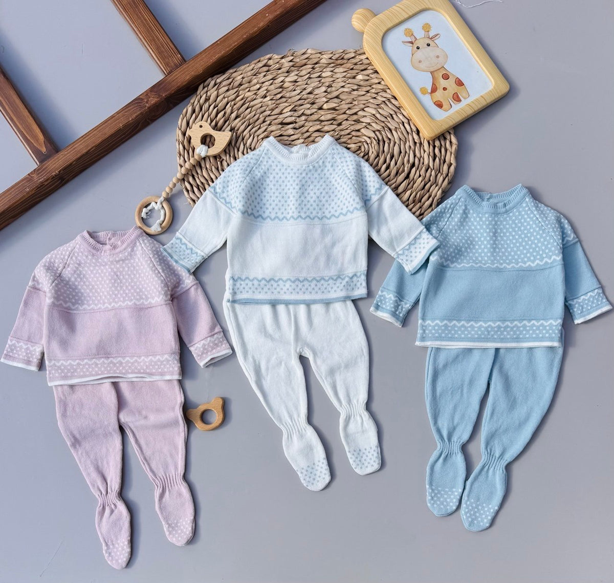 3 Colors Tricot Set 2 pcs ( Small Cut )