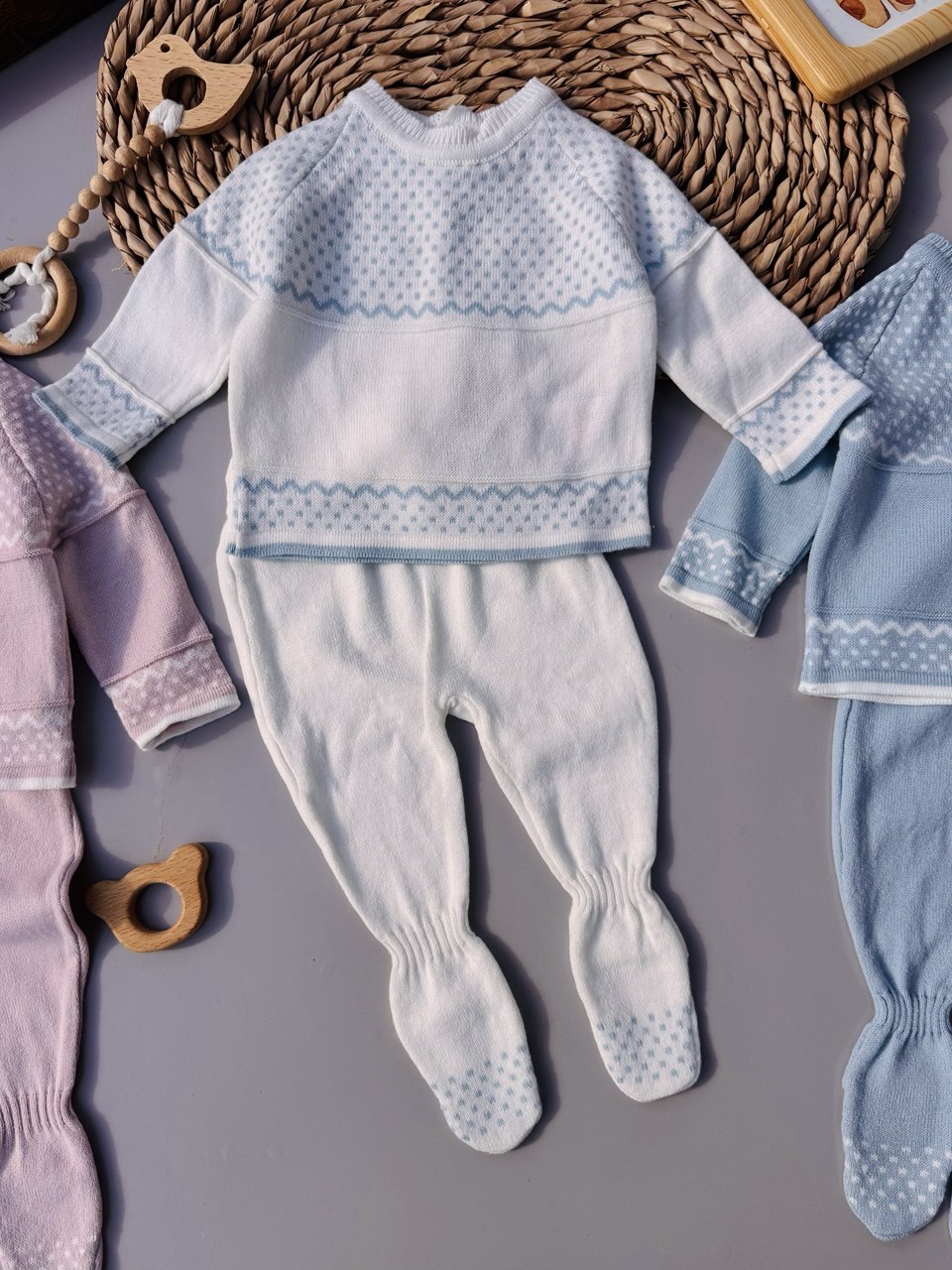 3 Colors Tricot Set 2 pcs ( Small Cut )
