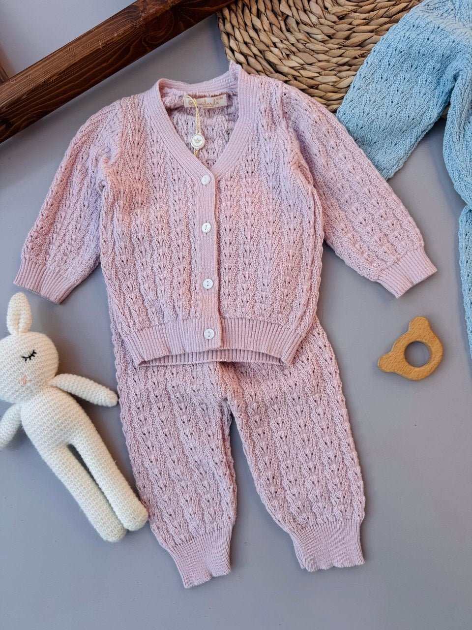 Blue/ Pink Crochet Set 2 Pcs - Bambino land