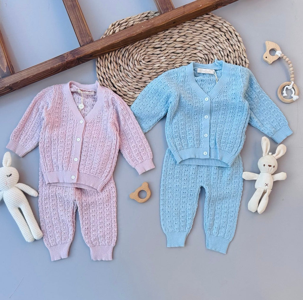 Blue/ Pink Crochet Set 2 Pcs - Bambino land