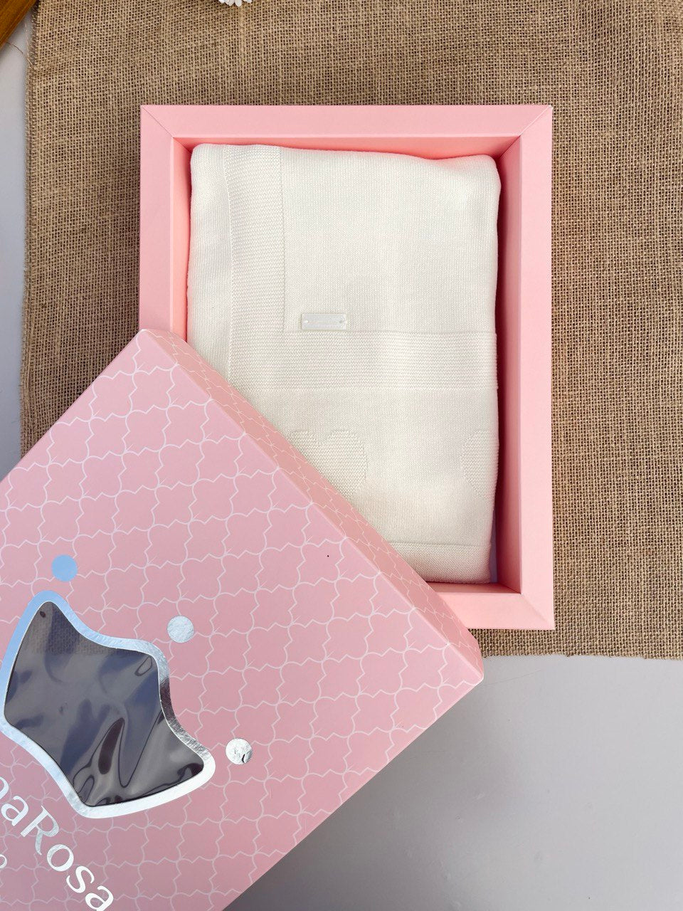 Cream Tricot Cotton Italian Blanket