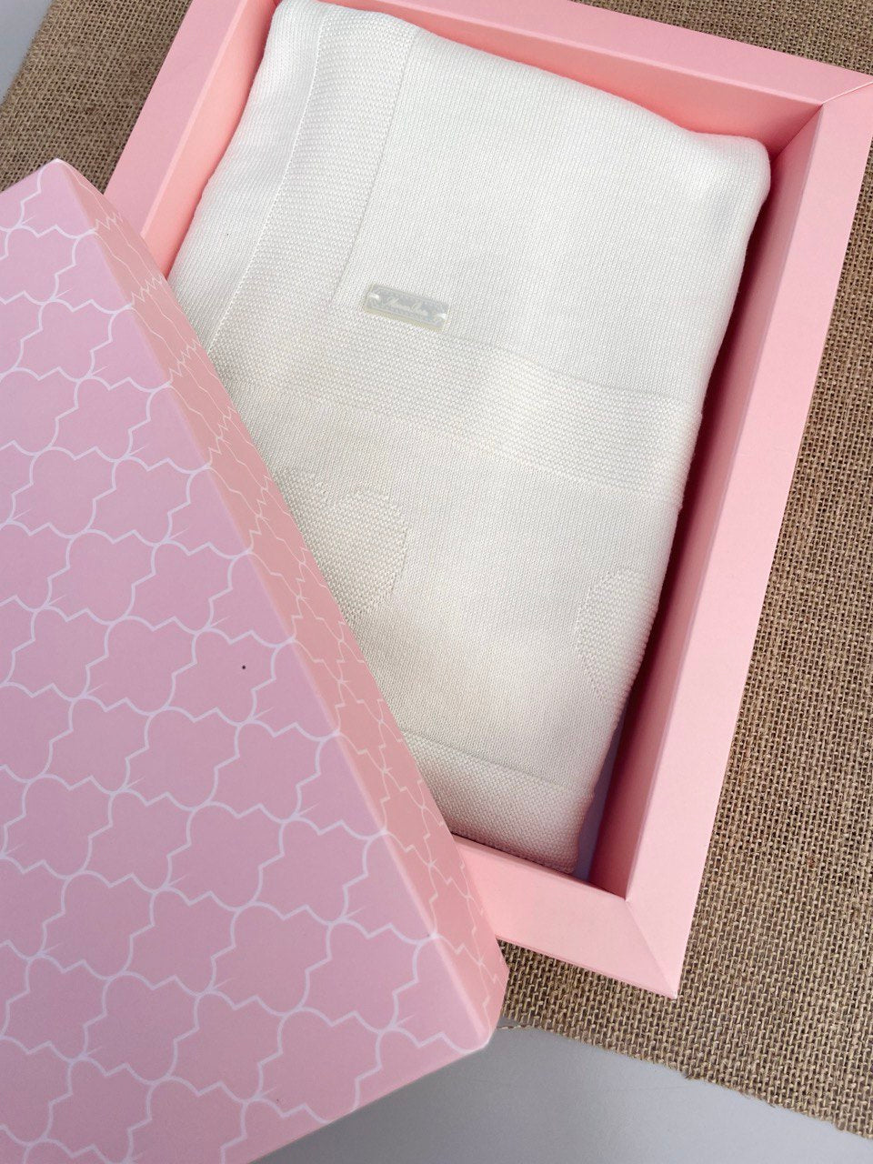 Cream Tricot Cotton Italian Blanket