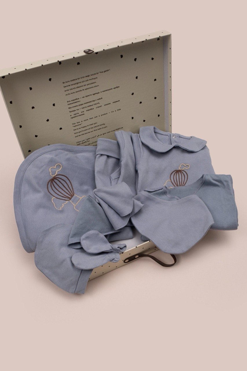 Dark Blue Blimp Cotton Hospital Set 10 Pcs