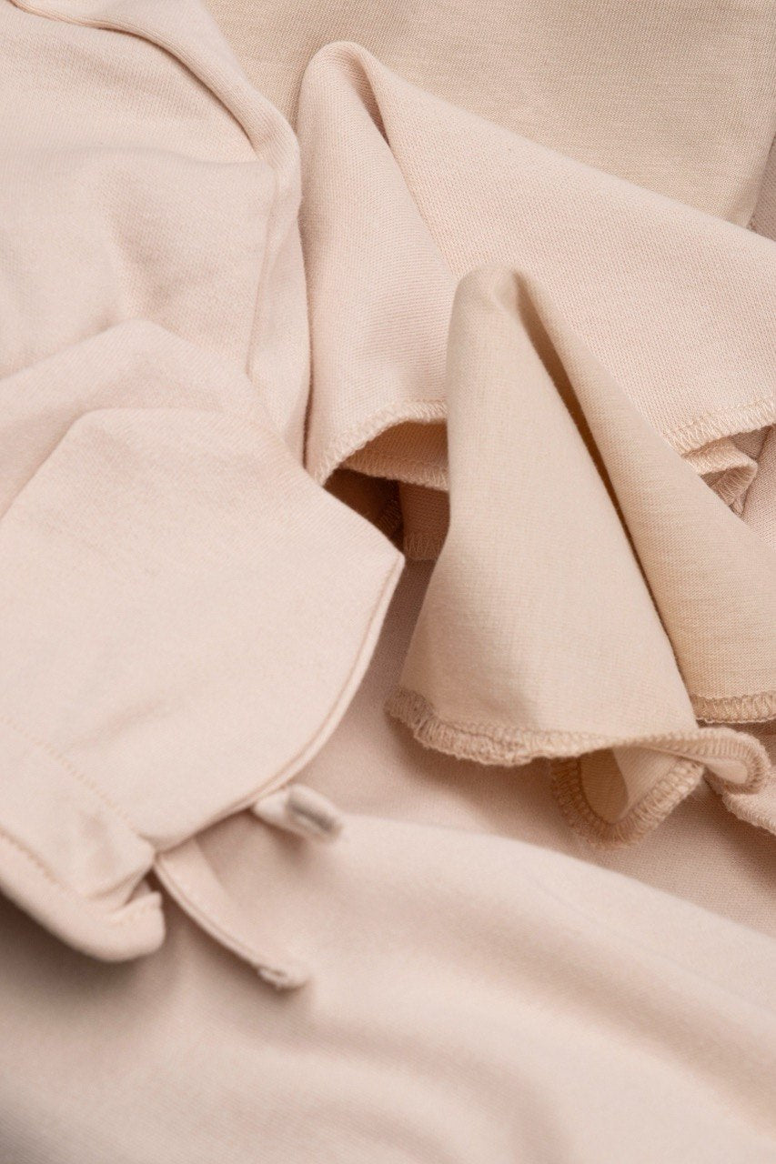 Beige Flowers  Cotton Hospital Set 10 Pcs