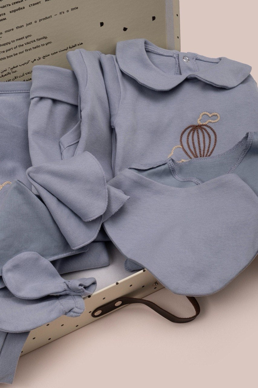 Dark Blue Blimp Cotton Hospital Set 10 Pcs